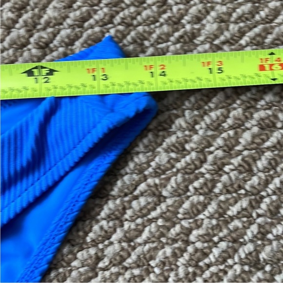 NWT Swimsuits For All Ribbed Electric Blue Bikini Swim Set (size S) - Picture 12 of 13